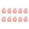 Comefolife Miniature Penguin Figurines Penguin Animal Model Toys Resin Penguin Cake Topper Cute Ocean Animal Penguin Figure for Fairy Garden Micro Landscape Decor Cake Topper, 10pc (Pink)